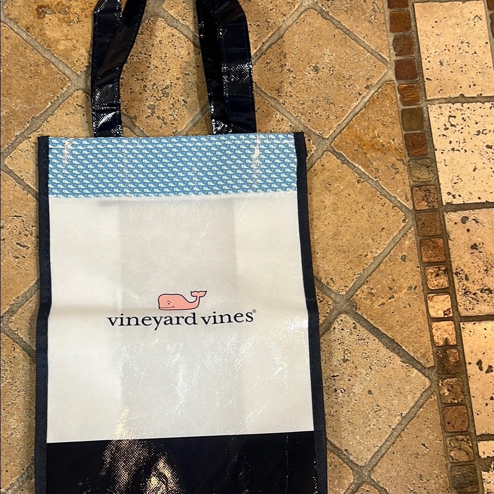 Vineyard Vines Blue and White Tote Bag